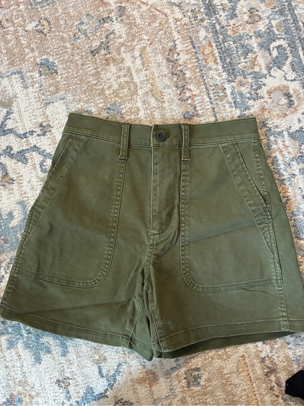 Madewell Green Utility Shorts